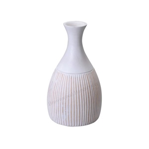 Vase rond en bois sculpté décoratif pour la maison, décoration de table, vase en bois de mangue décoratif, décoration, vase en bois sculpté sur mesure - Product Image 1