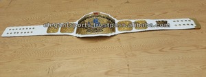 Cinturón de campeonato de lucha libre, Logo rojo, blanco, 4mm - Product Image 3