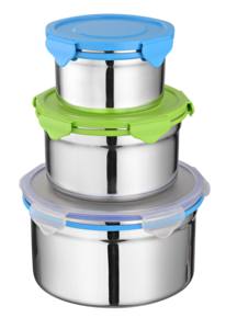 Modern American Style Mini Penta Lock Food <b>Storage</b> Container Set Air-Tight Folding PC Plastic Pantry <b>Storage</b> <b>Boxes</b> <b>Bins</b> - Product Image 3