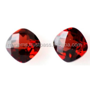 Cojín natural de Mozambique corte granate rojo 6mm piedras preciosas sueltas para la fabricación de joyas - Product Image 1