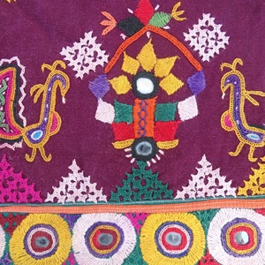 Venta al por mayor raro antiguo bordado a mano rabari gitana falda de algodón hecho a mano kutchi ghagra - Product Image 3