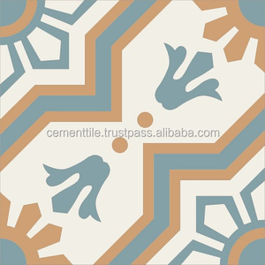 Azulejo de Cemento Encaustic Clásico Moderno CTS 113.3, Antideslizante, ACCENTS para Interiores de Villas, Alta Calidad, Exportación de Vietnam, 5 Años de Garantía - Product Image 2