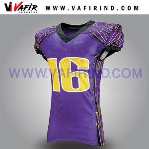 Uniformes de fútbol americano personalizados por sublimación, jersey de práctica de fútbol americano con estampado de números - Product Image 5