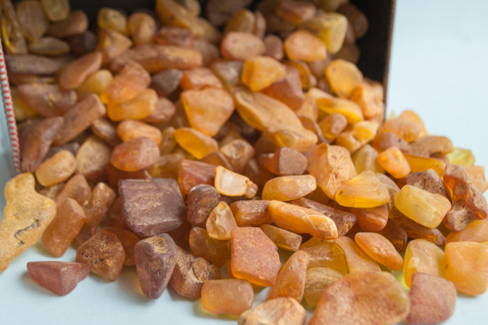 natural amber stone