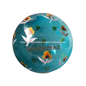 Bola de cristal turquesa Bola de cristal decorativa para el hogar Sala de estar y centro de mesa de oficina - Product Image 2