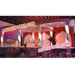 Mandap de mariage traditionnel en cristal, décoration de mandap de mariage CALIFORNIA FIJI - Product Image 1