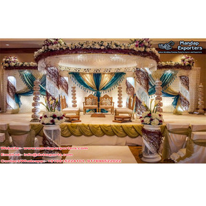 Mandril de cristal de estilo indio para boda, conjunto de cristal para boda - Product Image 1