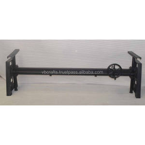 Pieds de meubles en fonte de fer lourd pour usage commercial et industriel, base de table à manivelle extra longue, salle à manger, banquets de mariage, cafés, restaurants - Product Image 1