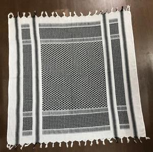 Arafat Jacquard Bufanda Alta Calidad Algodón Puro Cuadrado Táctico Estilo Árabe - Product Image 1
