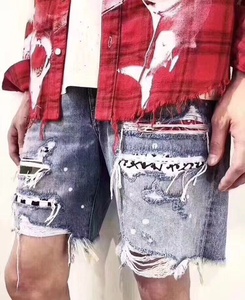 OEM alla moda nuovi <span class=keywords><strong>Jeans</strong></span> <span class=keywords><strong>corti</strong></span> Dropshipping <span class=keywords><strong>Jeans</strong></span> strappati per <span class=keywords><strong>uomo</strong></span> - Product Image 2