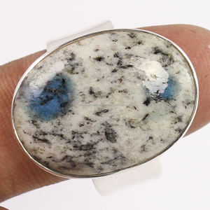 Anillo de Boda Delicado de Plata de Ley 925 con Engaste de Piedra Preciosa Natural K2, Joyería Unisex al por Mayor - Product Image 2