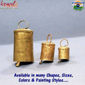 Cone Shape Rustic Tiny Mini Wholesale <b>Cow</b> <b>Bells</b> Metal Cowbell - Product Image 4