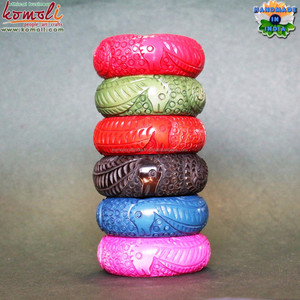 Pulsera tallada hecha a mano con diseño de caballito de mar, joyería vintage al por mayor - Product Image 6