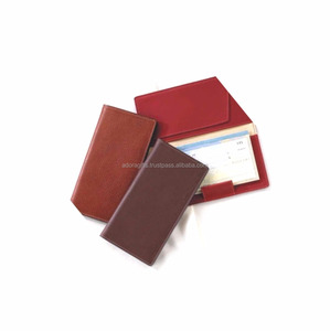 Couverture de chéquier en cuir de fabrication indienne avec fonction RFID Type de fermeture à pli - Product Image 1