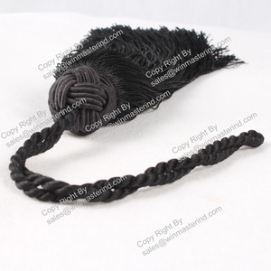 Vêtements d'église Ecclésiastique Noir Étole Gland Polyester/Coton pour Vêtement Chaussures Sacs - Product Image 3