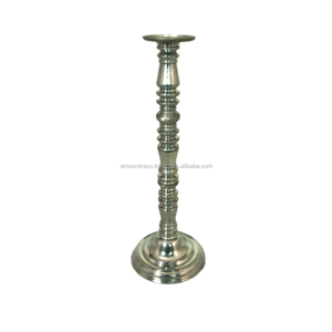 แท่นวางเทียนชุบนิกเกิลสำหรับตกแต่งเชิงเทียนทำมือ - Product Image 1