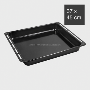 Enamel Rectangular Roasting <b>Baking</b> Tray - non-stick Cookware - Deep (L) - Eco Friendly - Product Image 1