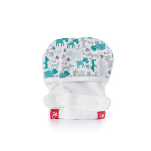 Custom Printed Soft Anti Scratch 100% Organic Cotton Winter Baby Mittens - Product Image 1