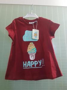 Original de la marca etiquetas chicas Pastel 100% algodón camiseta niños lisa de manga corta Tops edades 2-12 años Bangladesh mucho Stock - Product Image 3