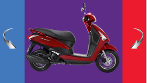 High quality gas scooter 125cc motorcycle (Acruzov Deluxe) Brown/ Red/ Mossy green. - Product Image 5