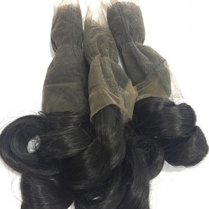 CIERRE DE ALTA CALIDAD RECTO Y ONDULADO TRANSPARENTE HD ENCAJE AL POR MAYOR DE EXTENSIONES DE CABELLO HUMANO VIRGEN DE FÁBRICA - Product Image 1