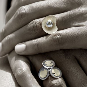 Bijoux de mode femmes Déclaration Unique Anneaux Faits À La Main - Product Image 2