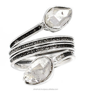 Anillos de Piedras Preciosas Herkimer, Joyería Fina Hecha a Mano, Joyería de Plata 925, Anillos de Plata de Ley al por Mayor, Fabricante - Product Image 1