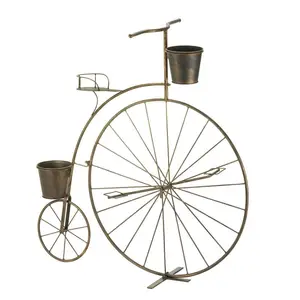 Suporte de plantas de bicicleta, design antigo, decoração da mesa, vaso de flores, suprimentos para jardim, direto de fabricação