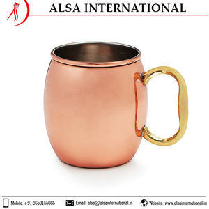 Tasses en cuivre en vrac de haute qualité couvercles respectueux de l'environnement nouveau Design marque privée meilleur vendeur fête capacités disponibles 200ml 300ml - Product Image 5