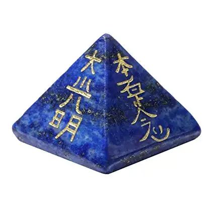 Produto natural de cristal reiki pirâmide usui, atacador e fabricante de produto 4 elemento de pirâmide reiki