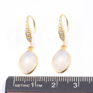 ต่างหูมูนสโตนสีรุ้ง31-32มม. 925รูปมาร์กีสีเงินพร้อมสายรัดหูเซอร์คอนชุบทองตัวเรือนสีเงิน - Product Image 4