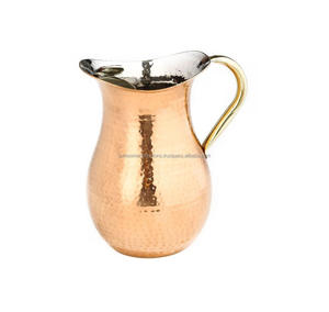 Pichet à eau en cuivre de qualité supérieure Bouilloire à thé décorative avec ensemble de verres pour hôtel et usage domestique Prix - Product Image 6