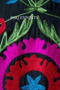 Amazing Suzani Embroidery Long Sleeves Tribal Boho <b>Vintage</b> Ethnic Style Banjara Bright Customize Resort Wear <b>Women</b> Tunic <b>Dress</b> - Product Image 4