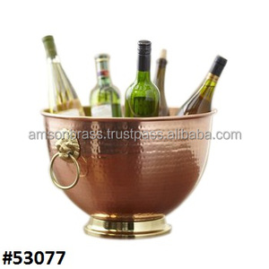 Seau à glace en laiton de table, bol royal en laiton - Product Image 6