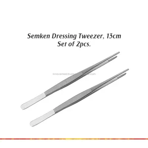 SEMKEN DRESSING TWEEZERS 13CM, SURGICAL DENTAL INSTRUMENTS FORCEPS