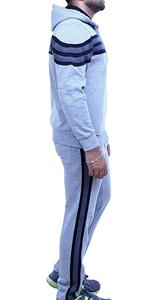 Wholesale Custom 100% Cotton Jogging Wear Eco-Friendly Training Tracksuits for <b>Spring</b> Season - Product Image 2