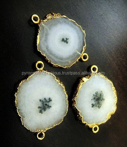 Connecteur à 2 maillons en quartz solaire 15-22mm de forme naturelle pour bijoux de fête unisexe-élégant - Product Image 2