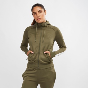 Conjuntos Deportivos de Forro Polar de Poliéster Ajustados para Mujer, Personalizados OEM, Tallas XS a Talla Grande, Transpirables, Resistentes al Viento, para Otoño, Actividades al Aire Libre, Personalizados - Product Image 1
