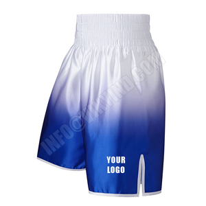 Pantalones cortos de boxeo con estampado para hombre, Shorts de poliéster para lucha, Muay Thai - Product Image 2