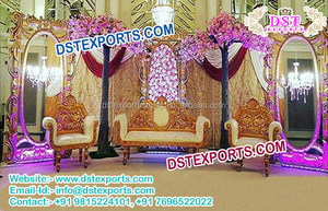 Panel de fibra de vidrio para escenario de boda, juego de pilares para escenario de estilo indio, a la venta, novedad - Product Image 2