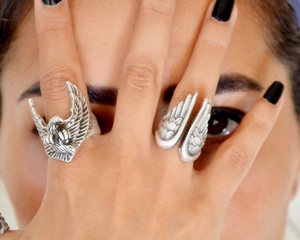 Anillo con símbolo de águila estadounidense, para hombre - Product Image 3