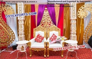 ชุดเก้าอี้แต่งงานอินเดีย Mandap sankheda ชุดเก้าอี้แต่งงานอินเดียโซฟาฮินดูงานแต่งงานเก้าอี้ mandap ที่นั่งต่ำสหรัฐอเมริกา
 - Product Image 5