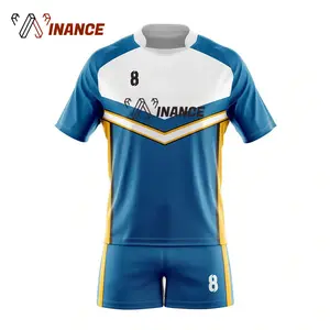 OEM 100% Poliéster Personalizado Conjunto Da Equipe de Rugby Jersey