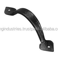 OMG Industries poignée de porte principale noire en fer forgé à la main - Product Image 4