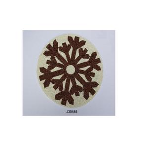 Manteles individuales de cuentas de vidrio crema y marrón de alta calidad, artículos de mesa con varios patrones y colores disponibles - Product Image 6