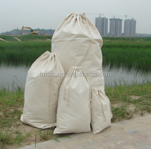 Khách Sạn Lớn Cotton <span class=keywords><strong>Canvas</strong></span> Đồng Bằng Dây Rút Lưu Trữ Túi Giặt - Product Image 4