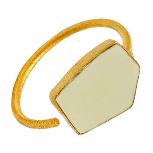 Natural Lemon Quartz Gemstone Gold Plated <b>Ring</b> 925 Sterling <b>Silver</b> <b>Ring</b> Jewelry Fashionable <b>Ring</b> for <b>Wedding</b>, Anniversary - Product Image 2