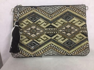 Indian Modern Bohemian Summer Embroidery Designer Handmade <b>Beaded</b> Messenger Bags Light Weight <b>Large</b> Capacity Women Evening Bags - Product Image 2