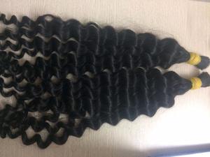 6 "- 40" แฟชั่นสีดำธรรมชาติที่ยังไม่ได้ลึกคลื่นผม100% เวอร์จินเวียดนามมนุษย์ผมสาน - Product Image 3