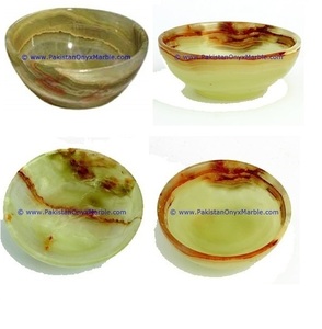 Tazón de fuente de piedra de ónix verde piedra anhelaba ágata mano de piedra semi preciosa tazón - Product Image 2